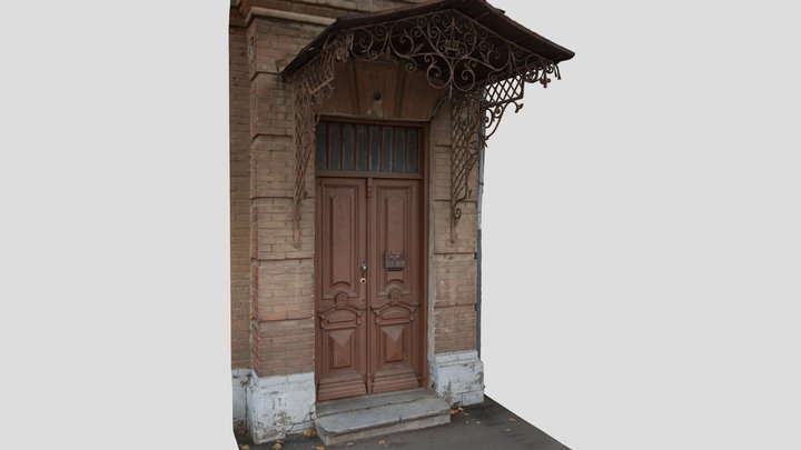 Door with palm trees, 1898, Krasnodar, Russia – Modello 3D gratuito STL