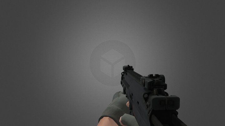 MP7 Animated 3D Model