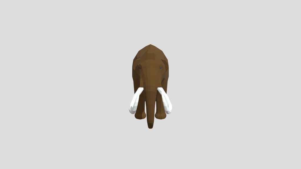 Low Poly Mammoth
