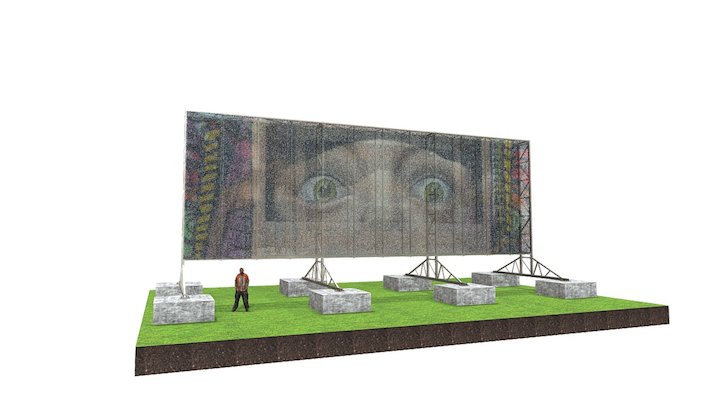 Konstrukcja reklamowa - model JUMBO 3D Model