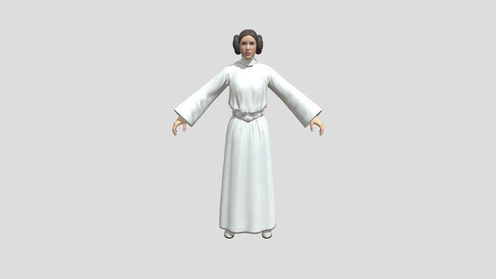 FN Princess Leia 3D Model