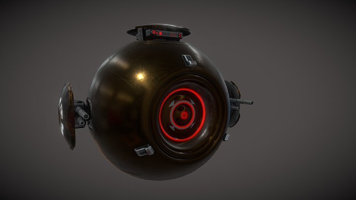 SciFi Drone 3D Model