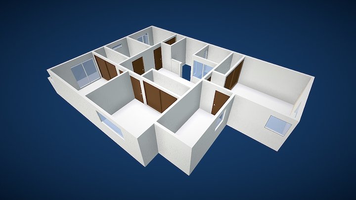 Modelo Casa Planta Alta 3D Model