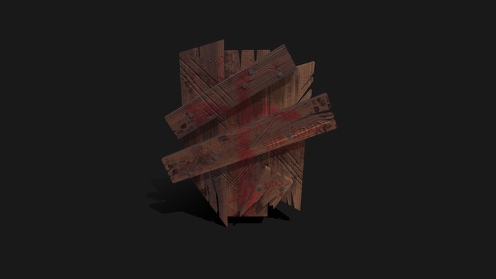 EVERDARK - Escudo Improvisado 3D Model