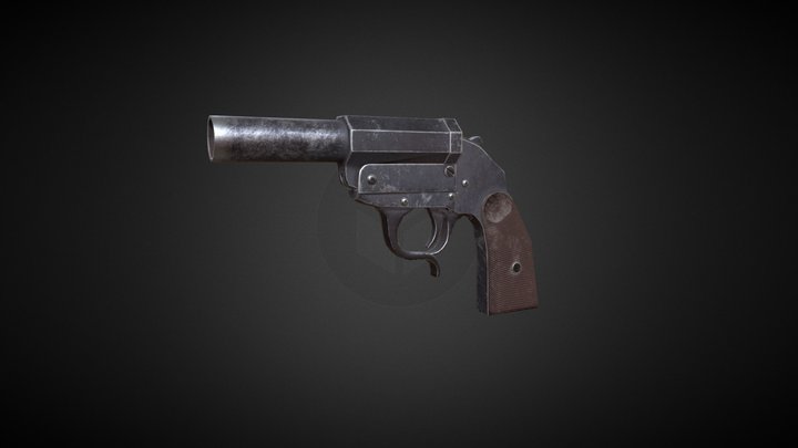 LP34 Flare Gun 3D Model
