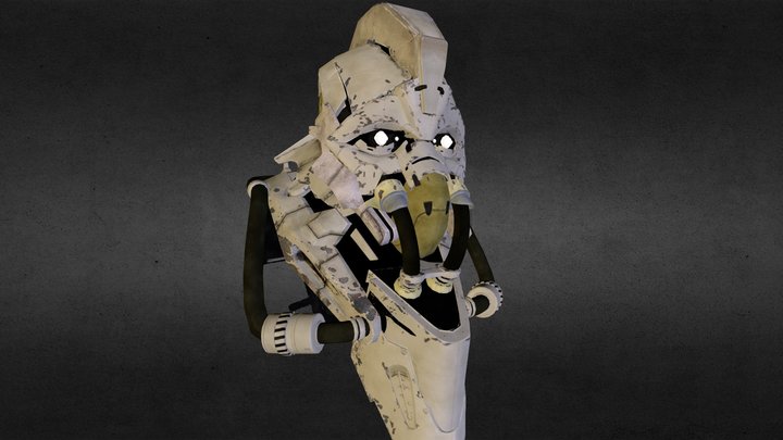 Sci-Fi Helm 3D Model