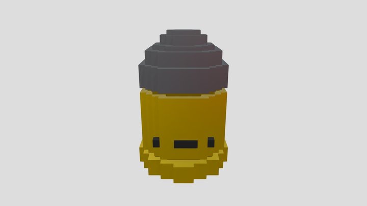 Voxel Bullet 3D Model