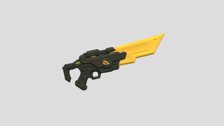 Sci-Fi Weapon 3D Model 3D Model