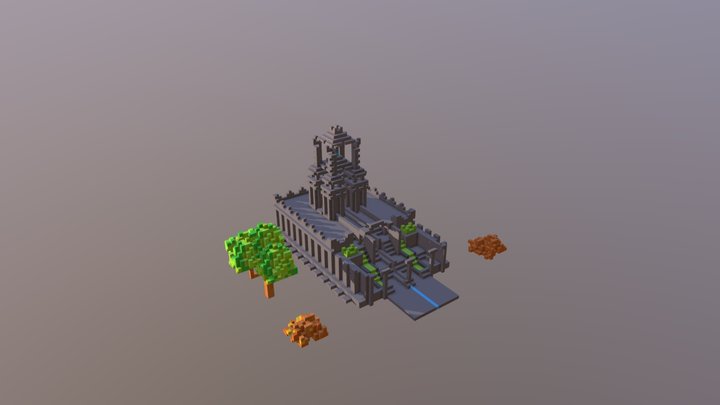Ancient ruins temple 3D Model