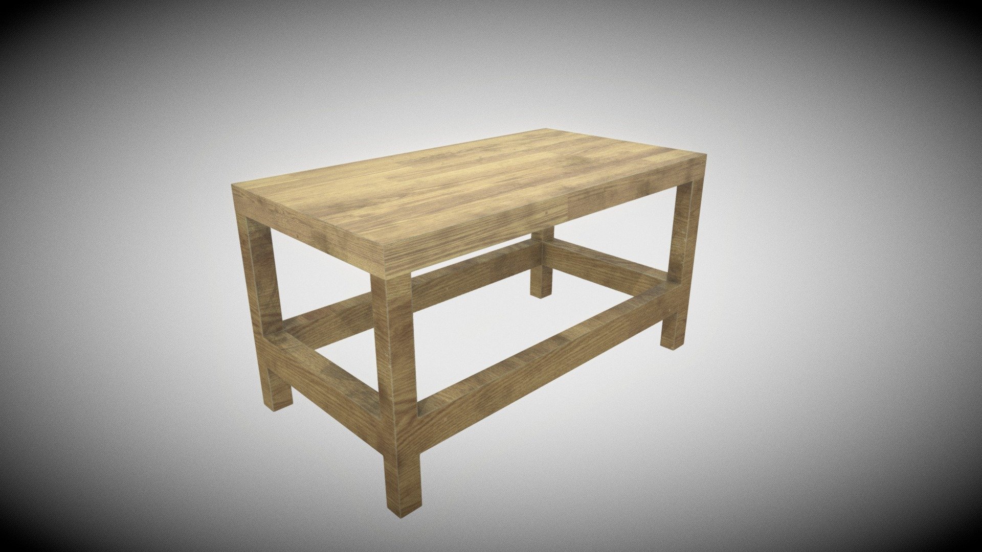 Simple wooden table