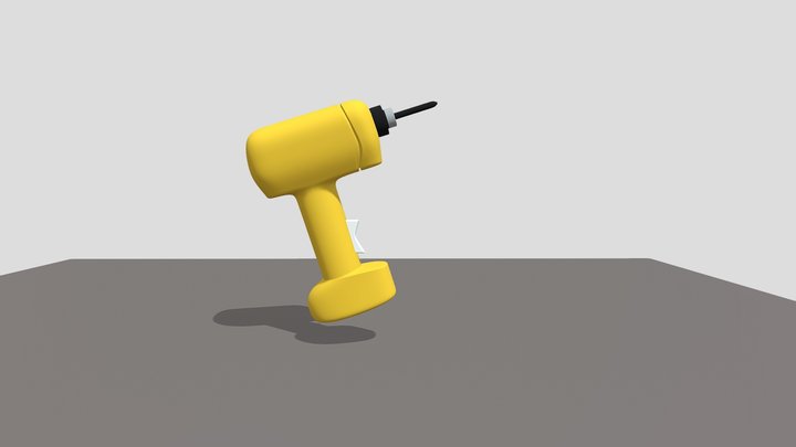 Electric drill solid 3D Model
