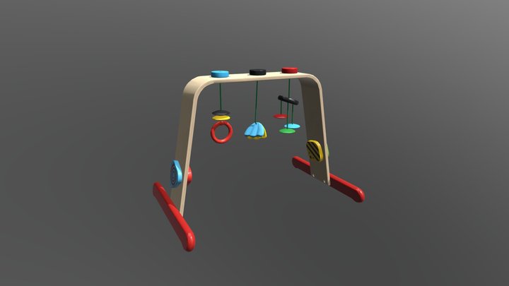 IKEA Baby gym, birch/multicolour (PBR)
