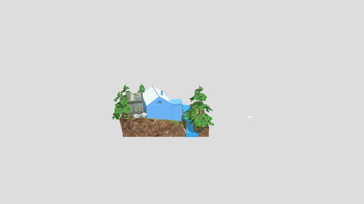 DAE Diorama - Eco House 3D Model