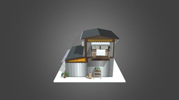 old japanese shop 3D Model