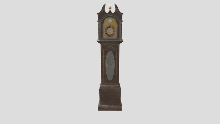 grand father clock 3D Model