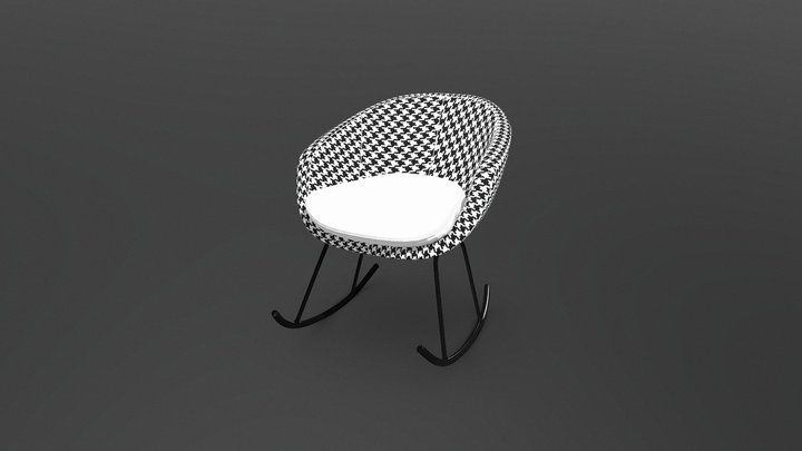 Modern Rocking Chair 3D Model