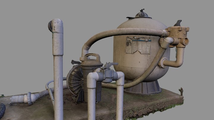 Fox Pool Filter (Dismantled) 3D Model