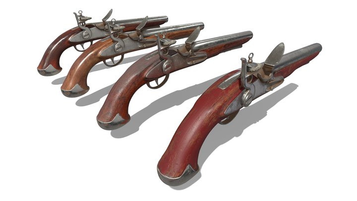 Muskets 3D Model