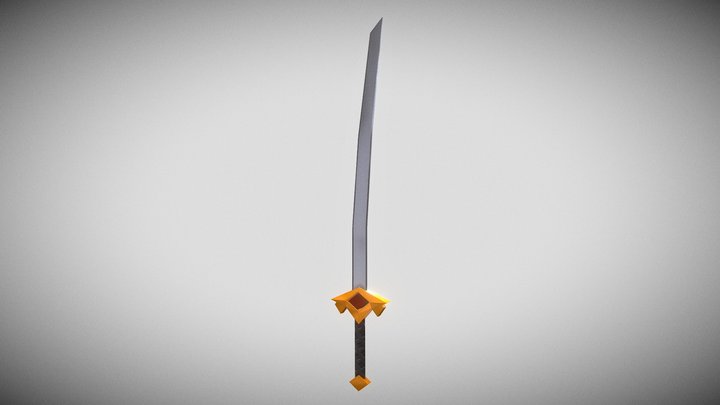 Nick's_Styled_Sword_004 3D Model