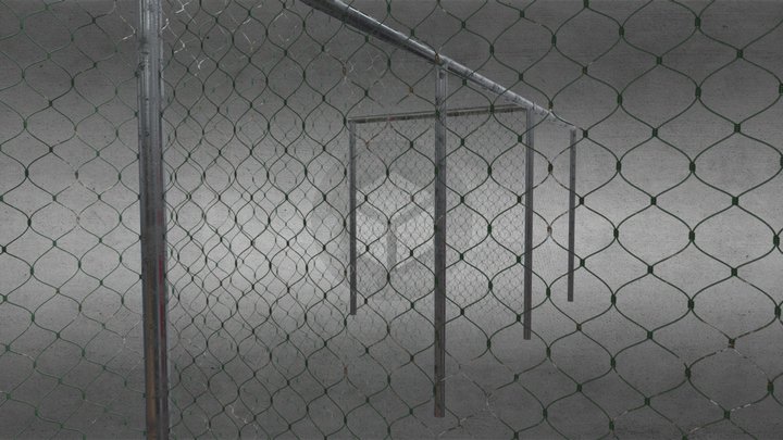 Fence | Wire mesh fence | Забор 3D Model