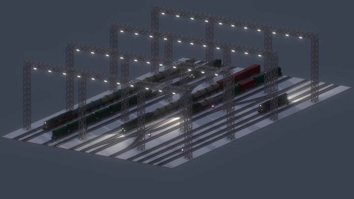 Trainyard 3D Model