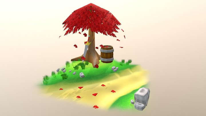Like Fantasy Game Scene (Update) 3D Model