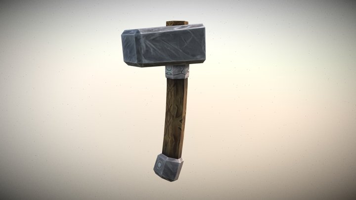 Hammer - Japanese Blacksmith 3D Model