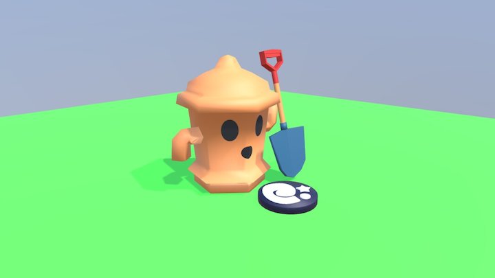 Animal Crossing Gyroid 3D Model