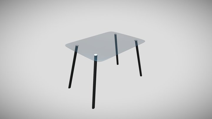 glass table 7 3D Model
