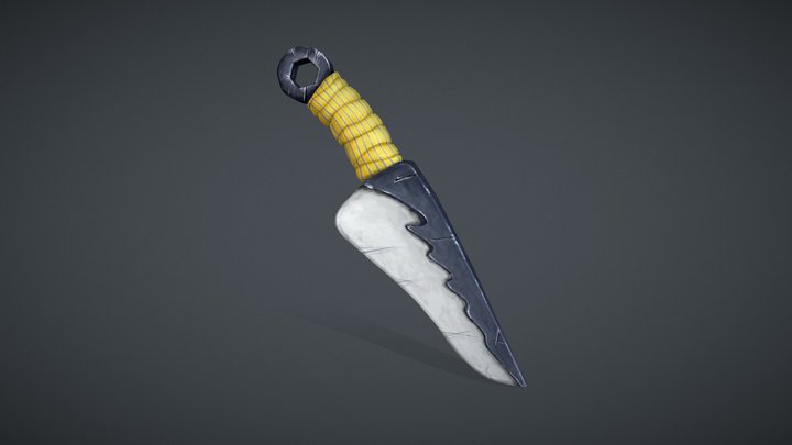 Stylized cold weapon (Handpaint series) 3D Model