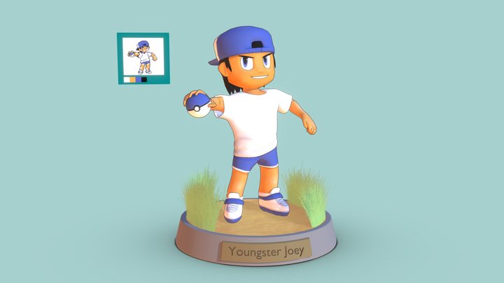 Gameboy Trainers in 3D: Youngster Joey 3D Model