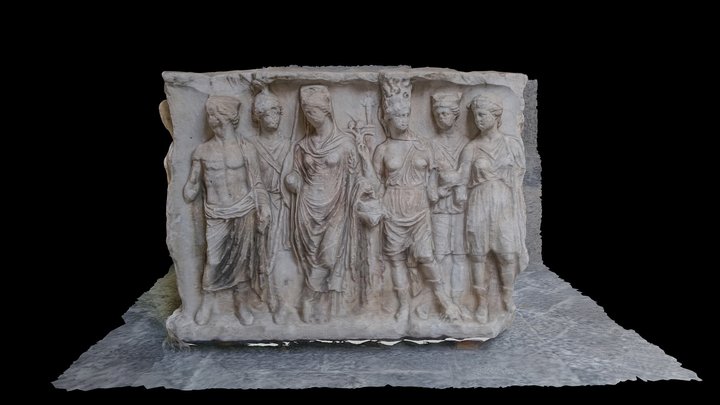 Roman Altar (experiment) from Naples Museum 3D Model