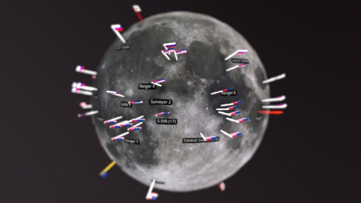 Lunar Artifacts Globe