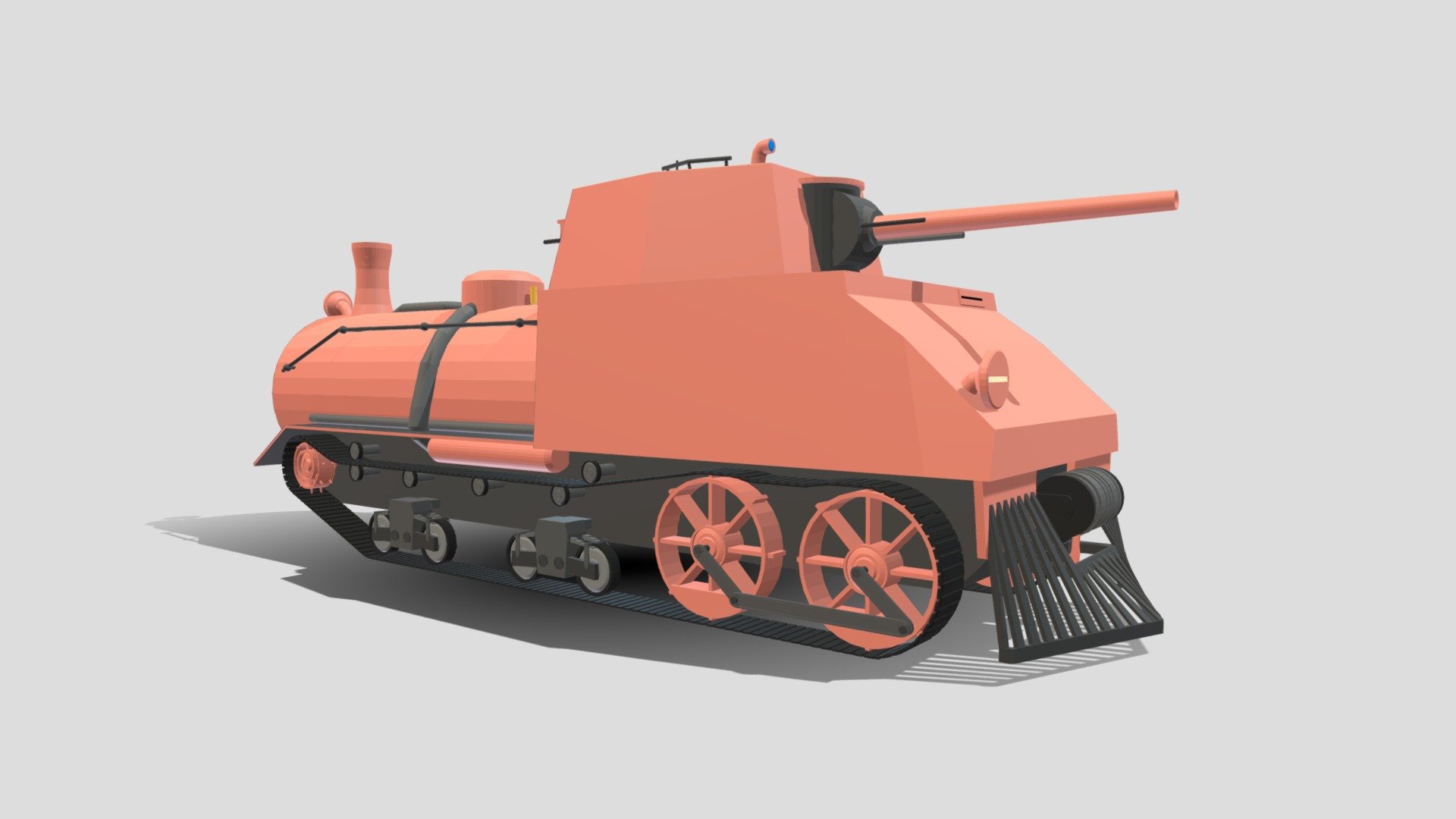 Steam Powered Tank - Download Free 3D model by WorldBuildingNonsense ...