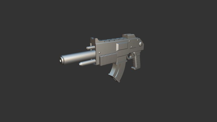 Machinegun bolter 3D Model