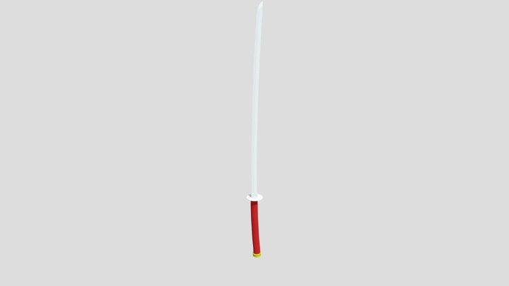 Katana(Red) 3D Model