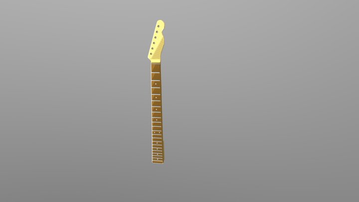 Low Poly Guitar Neck