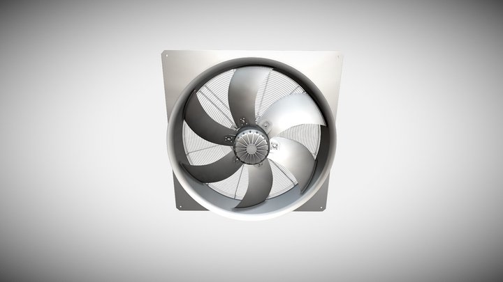 Rosenberg Canada: AXIAL EC Fan, AKFG 800 Gen 3+ 3D Model