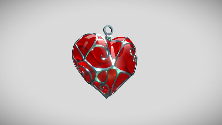 Granate Heart 3D Model