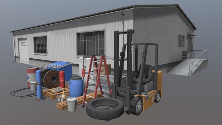 Warehouse Assets 3D Model