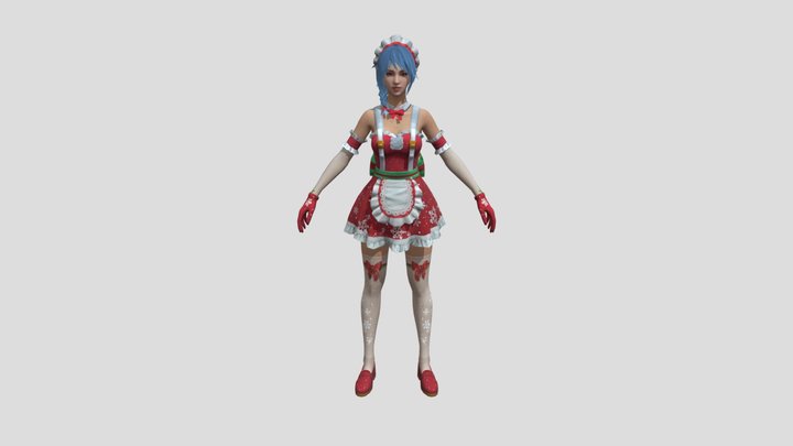 Free Fire Snowy Servitude 3D Model