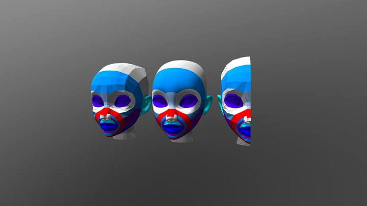 Face-topology-character-girl-female 3D Models - Sketchfab