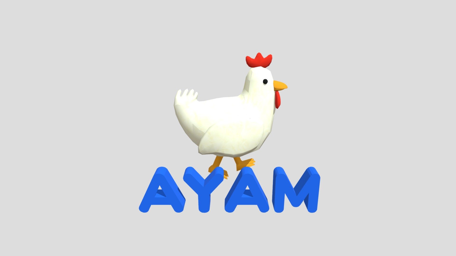 Ayam | AR project - 3D model by wardazzahra635 [e5ff5ef] - Sketchfab