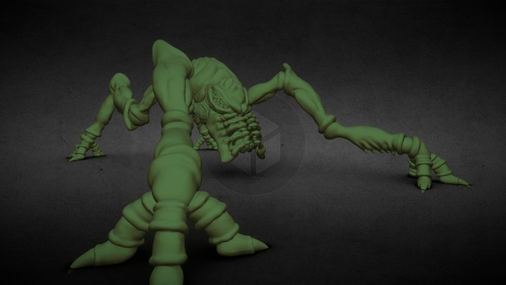 Day 22 Jungle Creature #Sculptjanuary19 3D Model