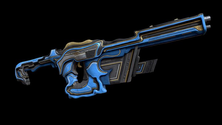 FULL-AUTO SCI-FI RIFLE - FREE WEAPON – Free 3D Model STL