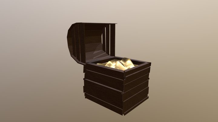 Treasure Chest (Textured) 3D Model