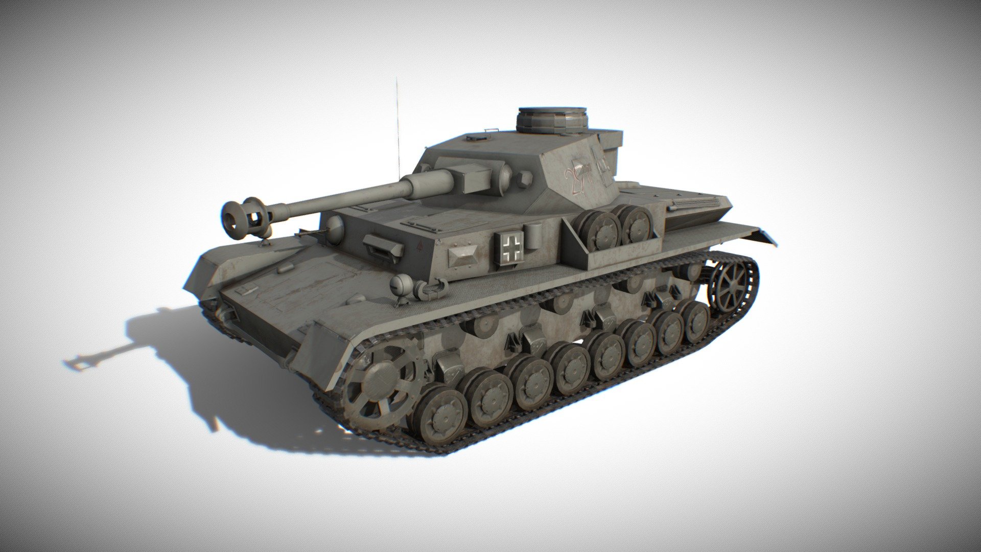 Panzer IV | Game Asset - 3D model by Nik Ladoukakis (@nikladoukakis ...