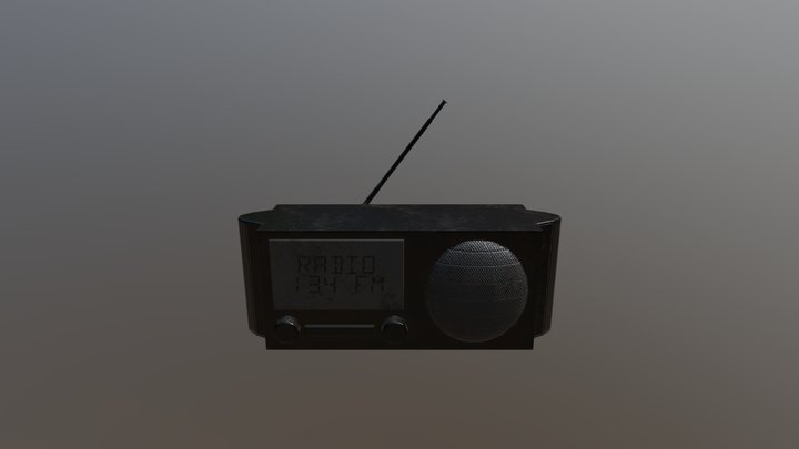 Low Poly Radio 3D Model