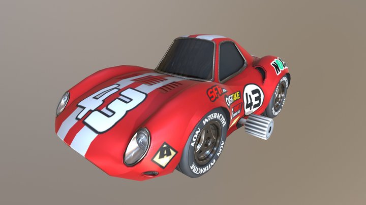 Toy Concept Car 3D Model