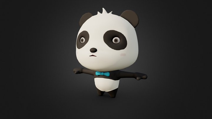 "Baby Bus" Panda 3D Model